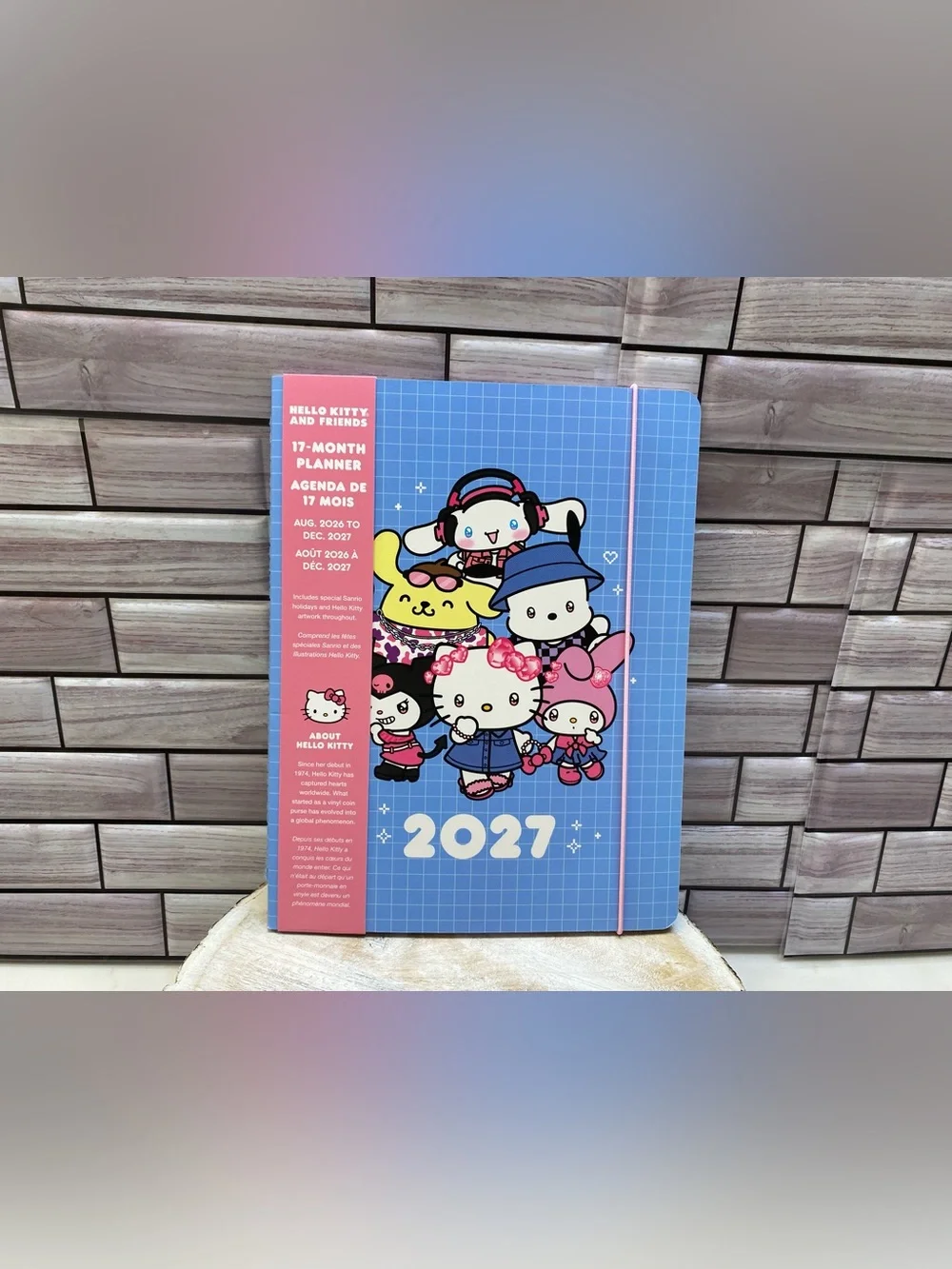 Hello Kitty & Friends ❤️ Monthly 17 months Planner Aug 2026 to Dec 2027 NWT